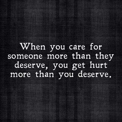 When you care for someone