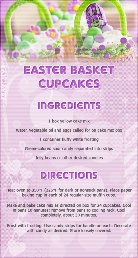 Easter Basket Cupcakes