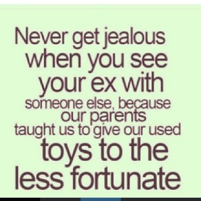 never get jealous