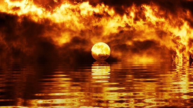 Firey moon