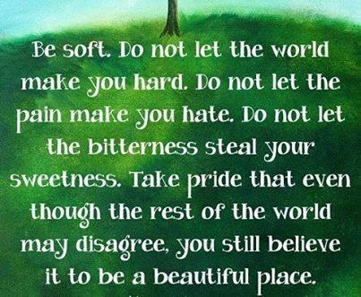 be soft be soft