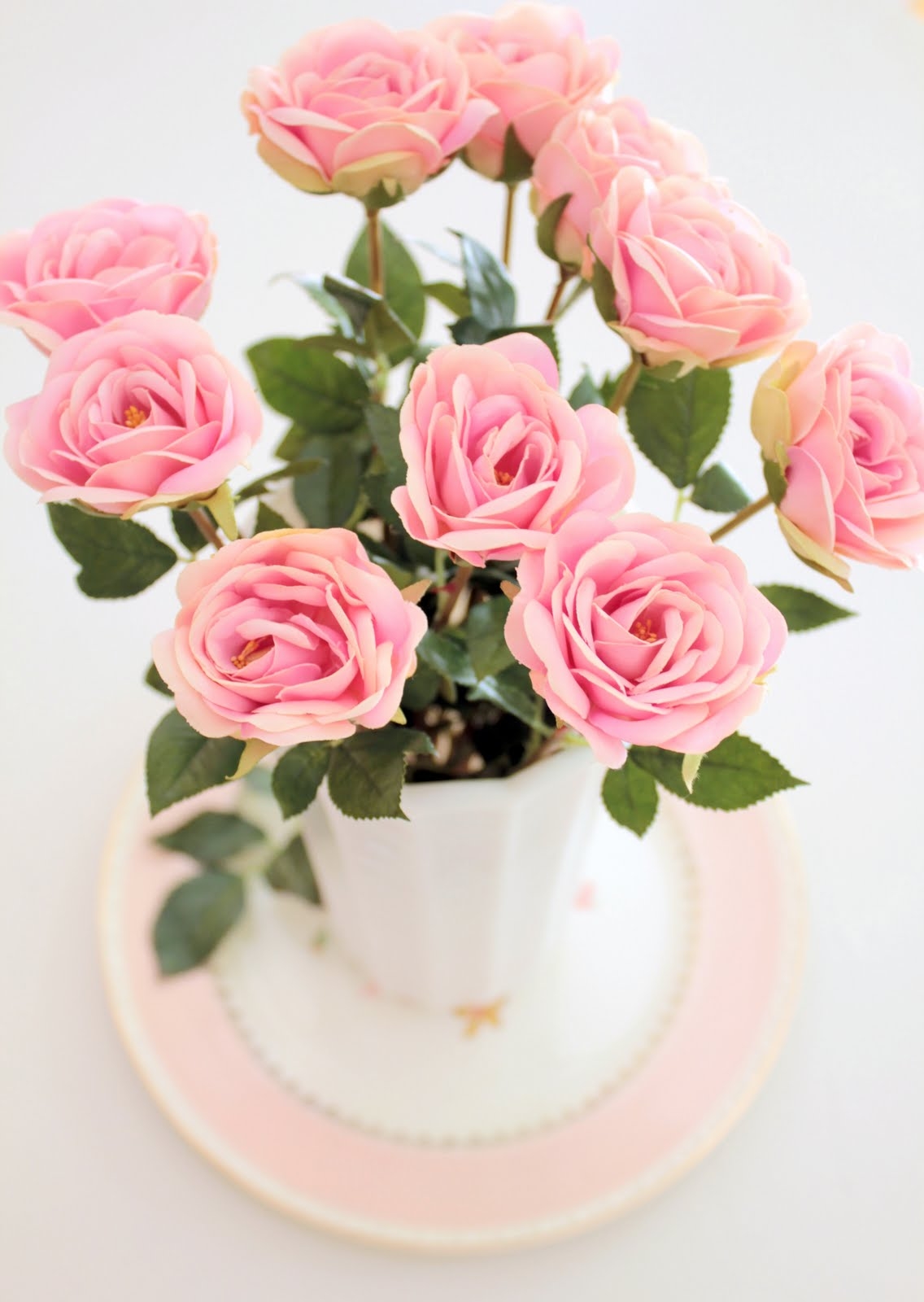 Teacup of Pink Roses