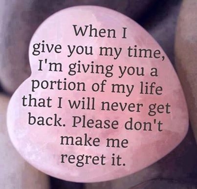 when i give you my time
