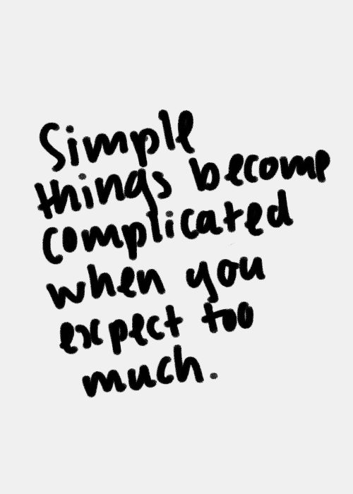 Simple things