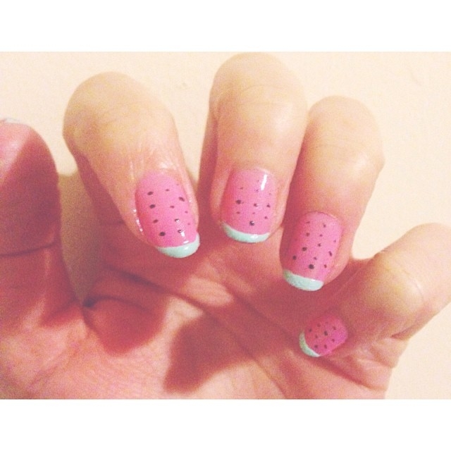 Watermelon nails Watermelon nails