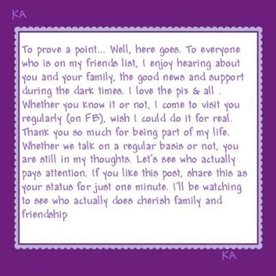 To all my facebook friends