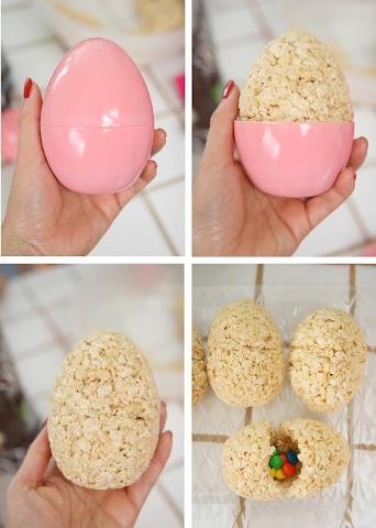 Easter Rice Krispie Treat Eggs Easter Rice Krispie Treat Eggs