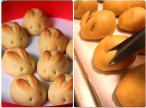 DIY Easter Bunny Dinner Rolls