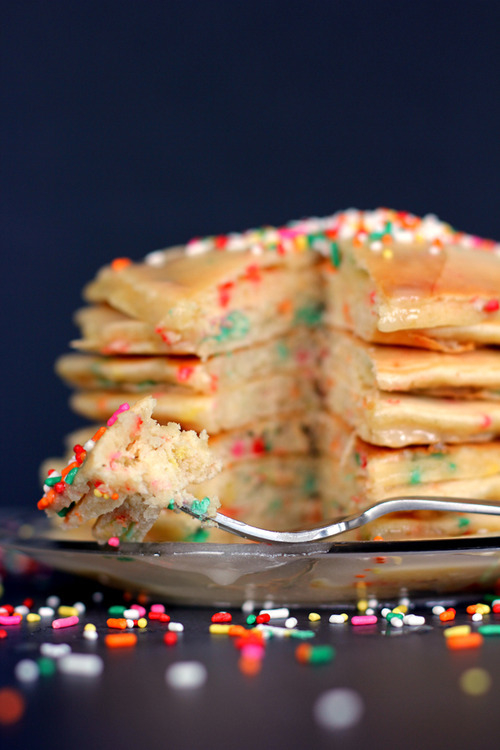 Sprinkled pancakes