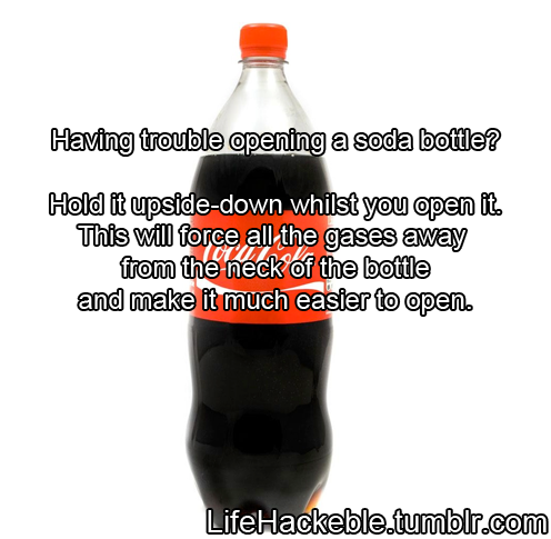 Having trouble opening a soda bottle?