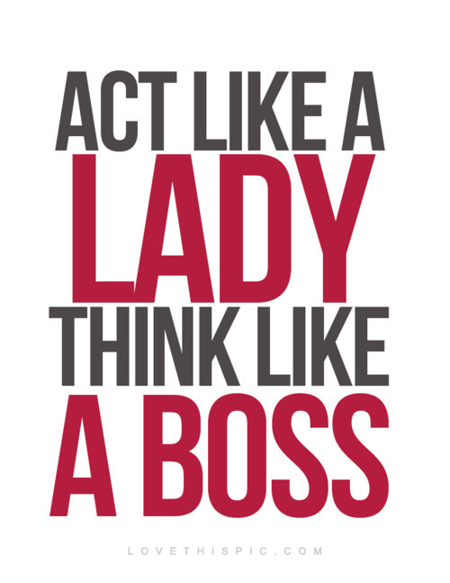 act like a lady