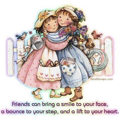 friends can bring a smile friends can bring a smile