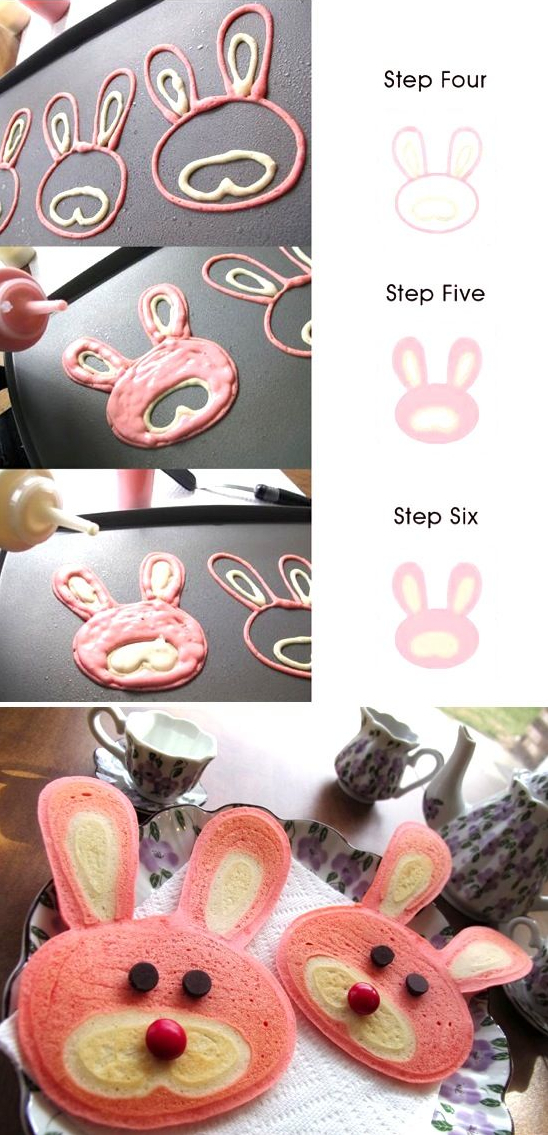 DIY Easter Bunny Pancakes DIY Easter Bunny Pancakes