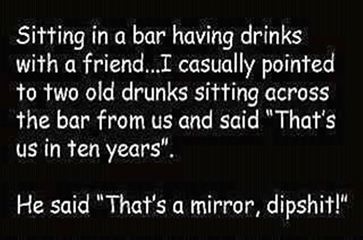 Sitting in a bar Sitting in a bar