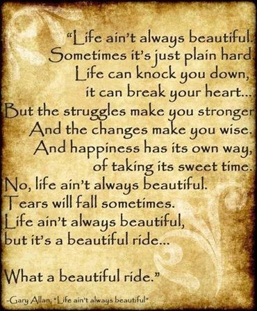 life isnt always beautiful