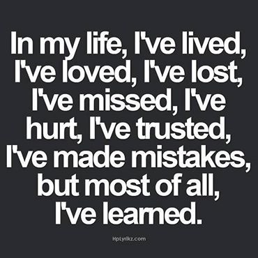 in my life in my life