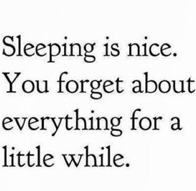 Sleeping Is Nice