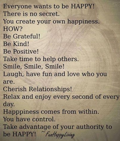 everyone wants to be happy