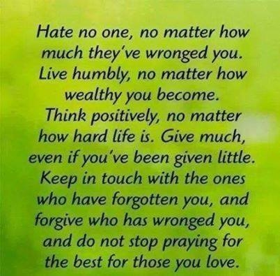 Hate no one Hate no one