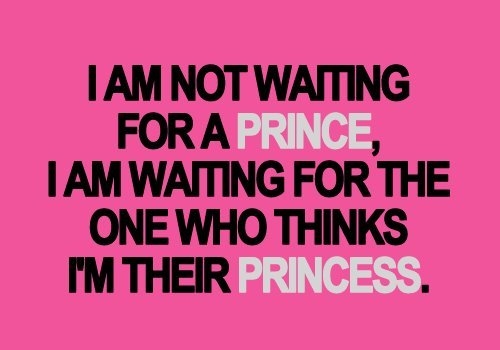 The one who thinks im their princess The one who thinks im their princess
