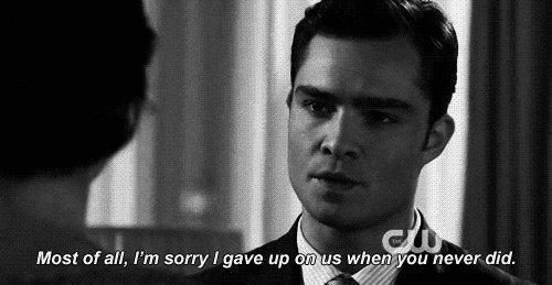 Im sorry I gave up on us when you never did Im sorry I gave up on us when you never did