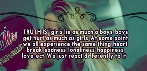 Girls lie as much as boys