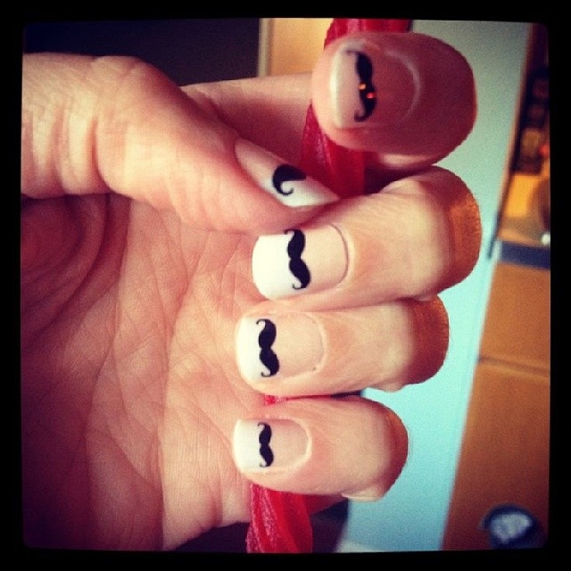 Mustache nails
