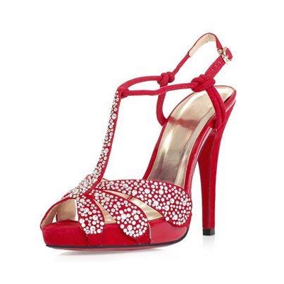 Red High Heeled Sandals Red High Heeled Sandals