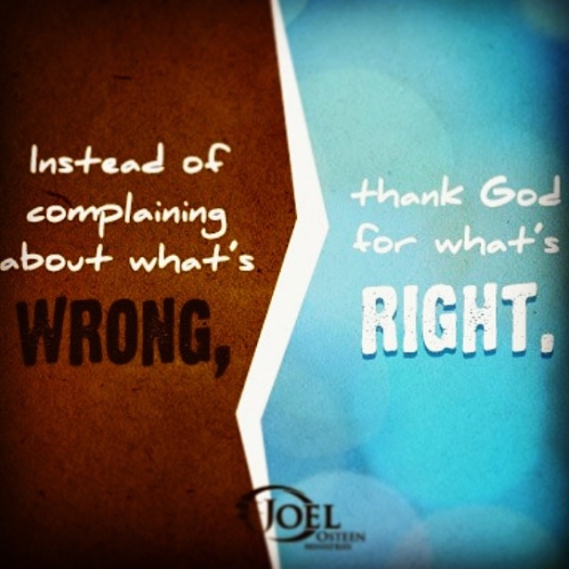 Thank God for whats right