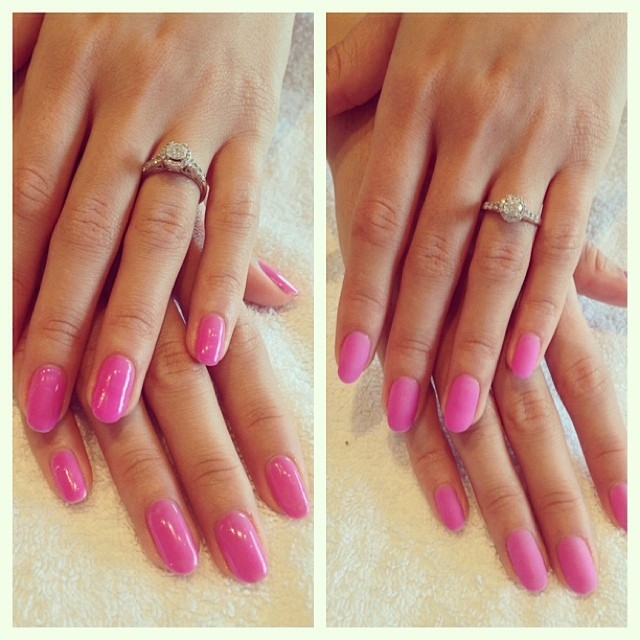 Magenta nails