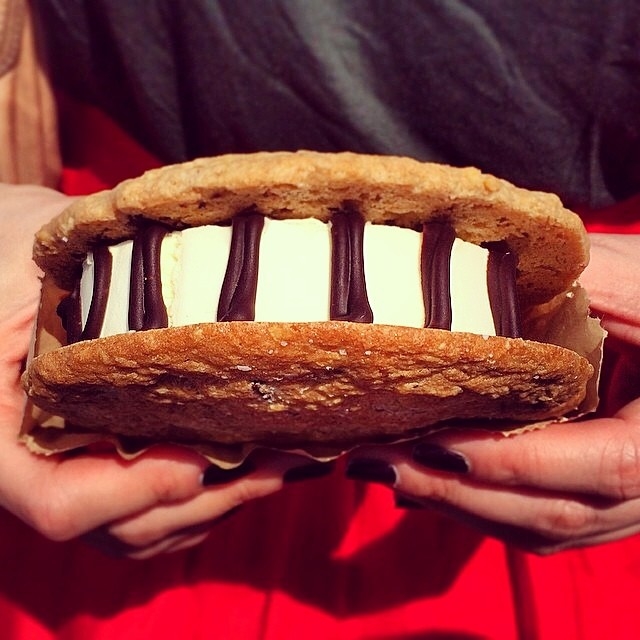 Huge ice cream sandwich Huge ice cream sandwich