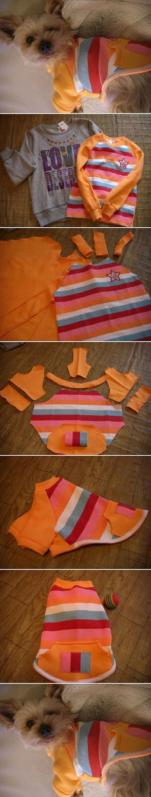 Easy diy dog sweater Easy diy dog sweater