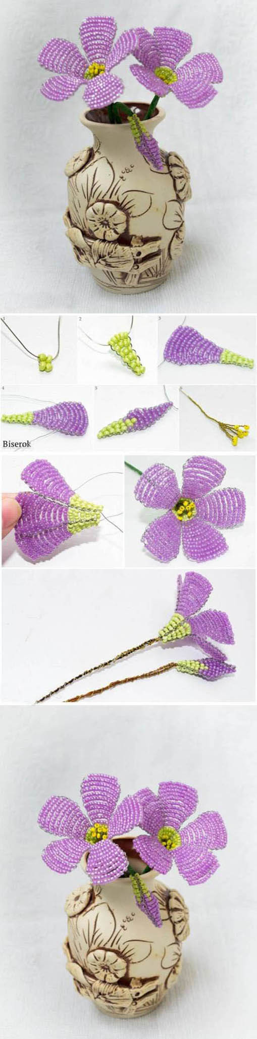DIY Purple Flower Craft