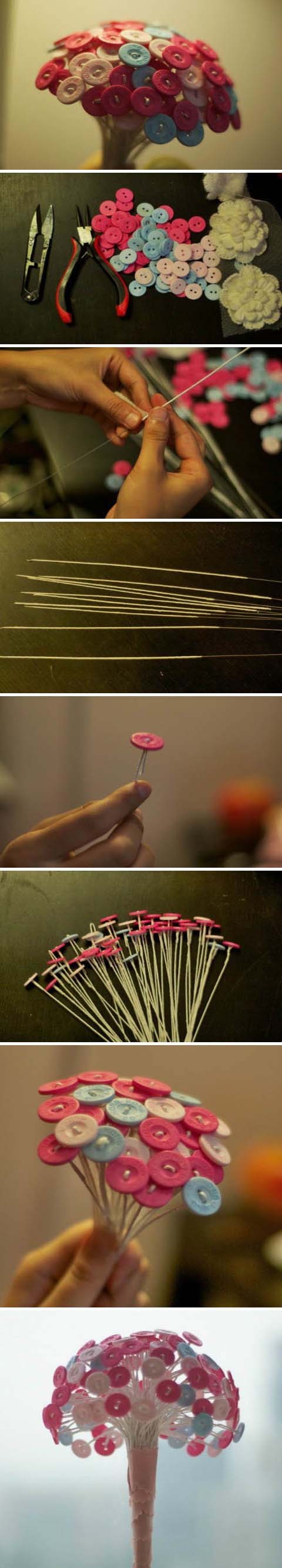 DIY Button Flower