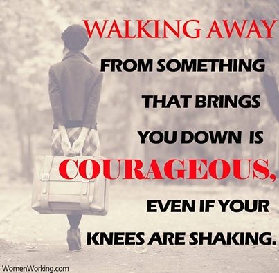 walking away from something walking away from something