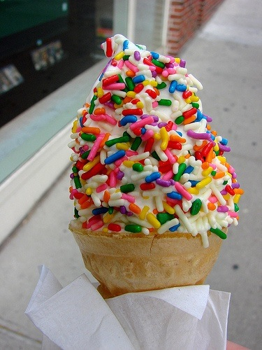 Sprinkled ice cream Sprinkled ice cream