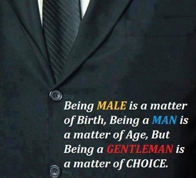 being a gentleman