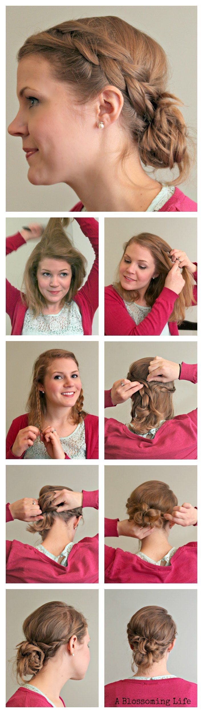 Easy Braided Updo Easy Braided Updo