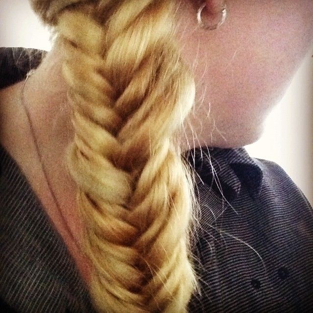 Fishtail blonde braid Fishtail blonde braid