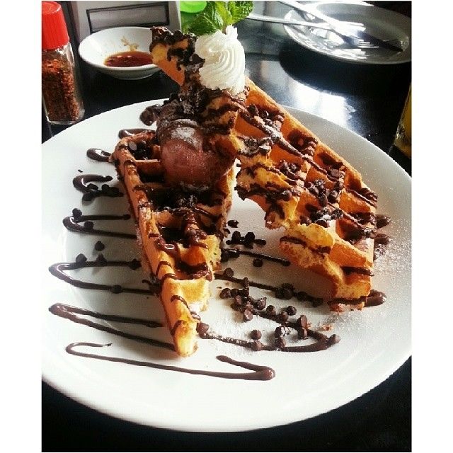 Chocolate waffles