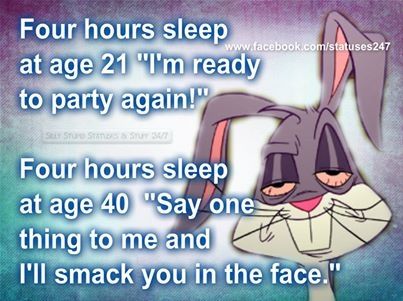 four hours sleep four hours sleep