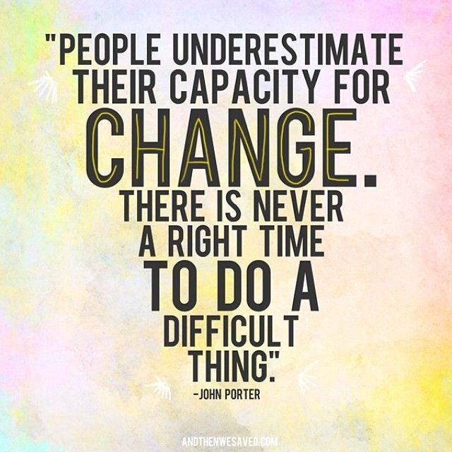 Capacity for change