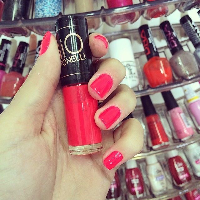 Pink nail polish Pink nail polish
