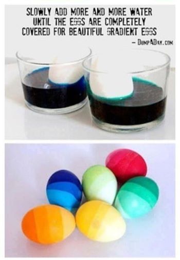 gradient easter eggs