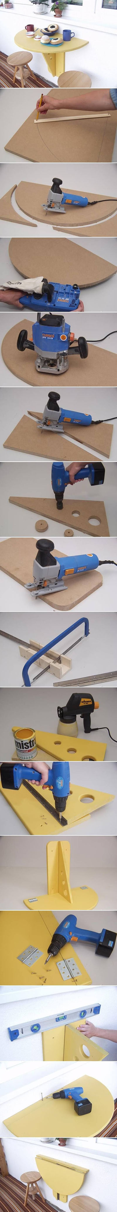 DIY Balcony folding table DIY Balcony folding table