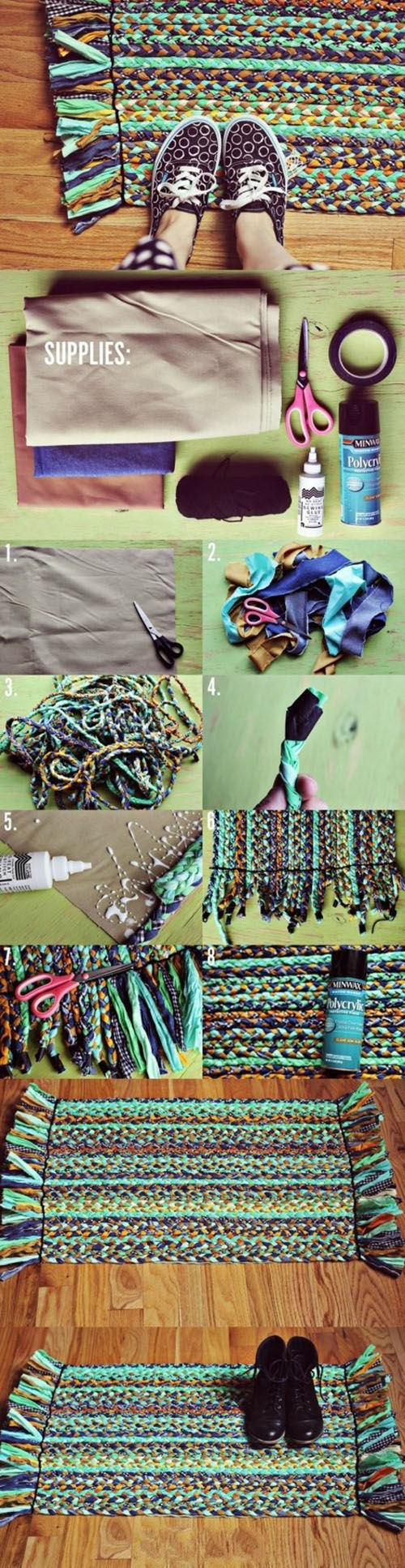 DIY Colorful Doormat DIY Colorful Doormat
