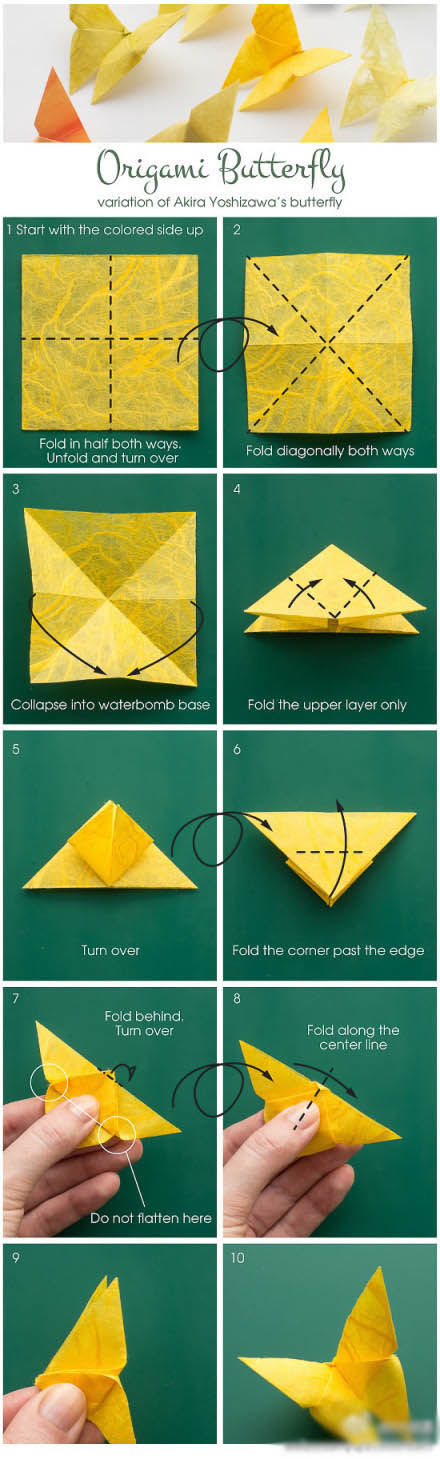 DIY Yellow Butterfly