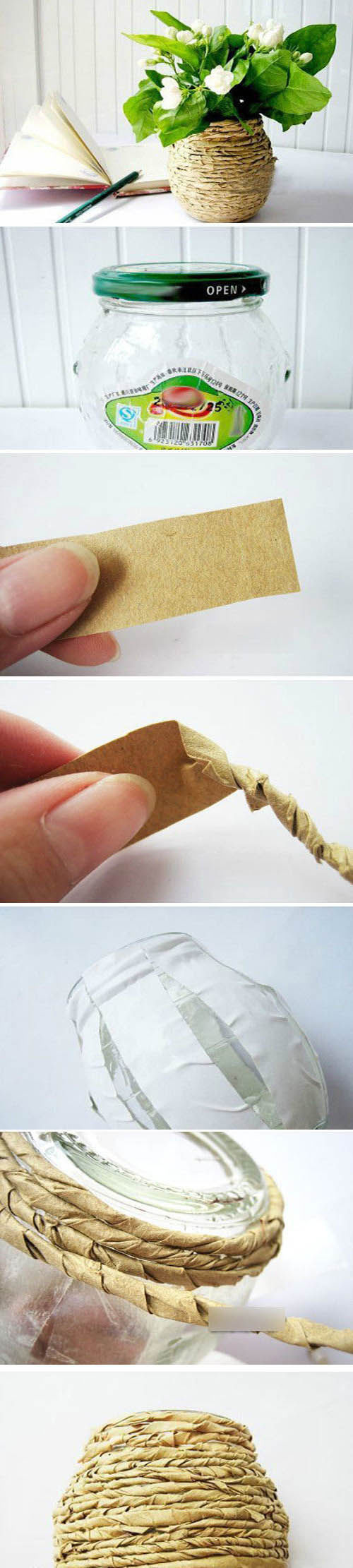 DIY Jar Flowerpot