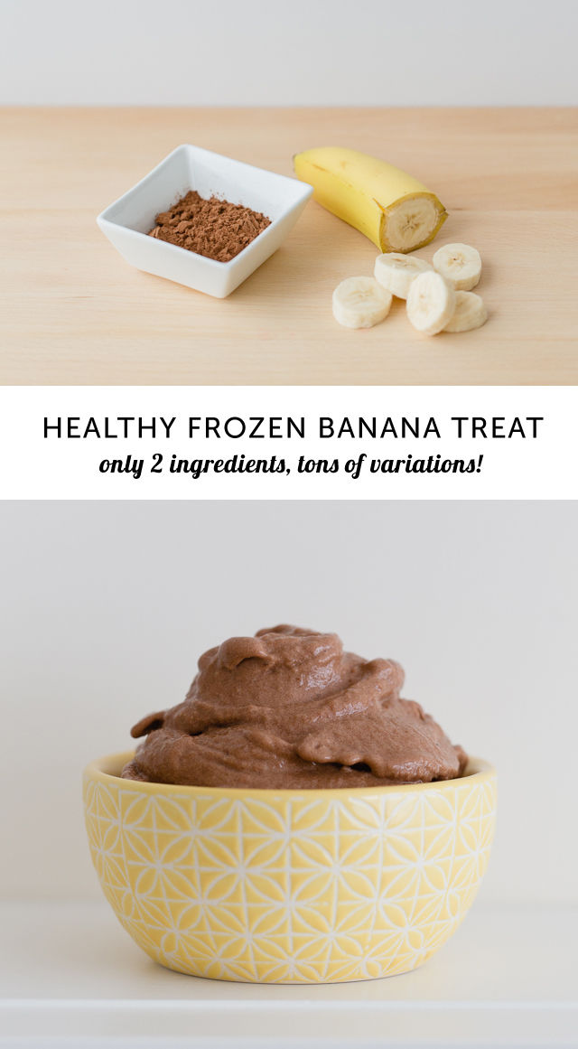 DIY Cocoa and Banana Ice Cream