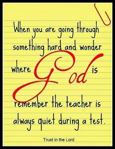 When you are going through something hard